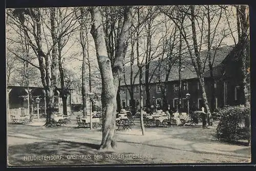 AK Neudietendorf, Das Gasthaus der Brüder-Gemeinde, Aussenbereich