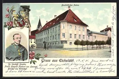 AK Eichstätt, Bischöfliches Palais, Bischof Franz Leopold Freiherr von Leonrod