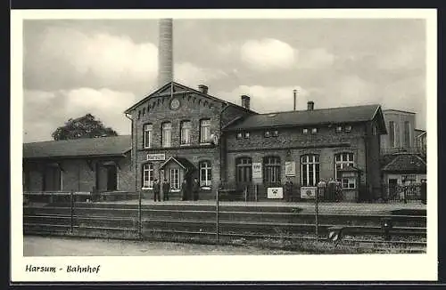 AK Harsum, Die Gleisseite des Bahnhofs