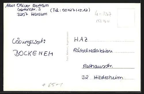 AK Harsum, Die Gleisseite des Bahnhofs