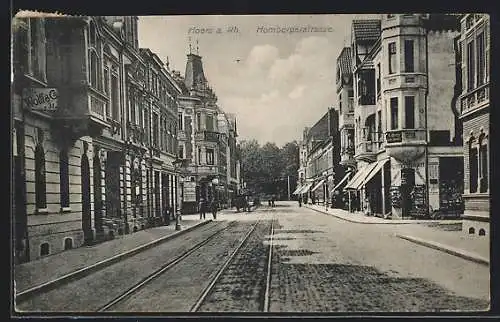 AK Moers a. Rh., Einkaufshaus Heinrich Humpert in der Hombergerstrasse