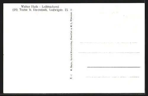 AK Traisa, Ortspartie, Schule, Kriegerdenkmal