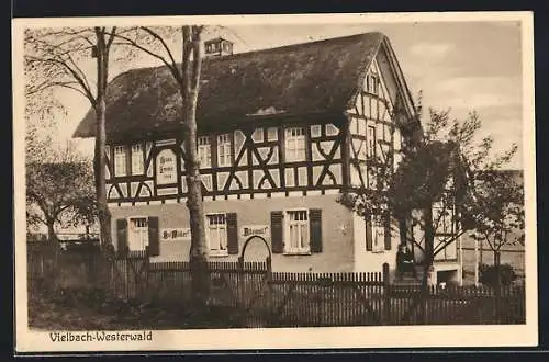 AK Vielbach / Westerwald, Ansicht vom Hotel Haus Emma