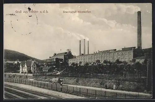 AK Freden /Leine, Gewerkschaft Hohenzollern, von den Bahnschienen gesehen