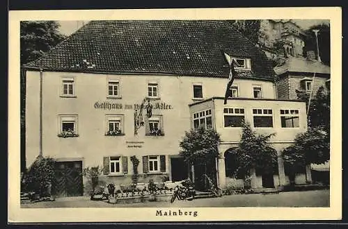 AK Mainberg a. M., Gasthaus zum schwarzen Adler der Ritter-Erbegemeinschaft