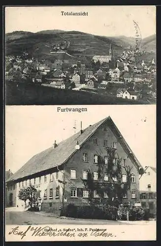 AK Furtwangen, Gasthof z. Sonne, Inh. F. Paulmann, Totalansicht