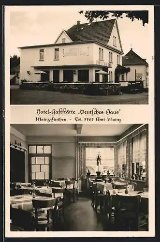 AK Mainz-Finthen, Hotel-Gaststätte Deutsches Haus