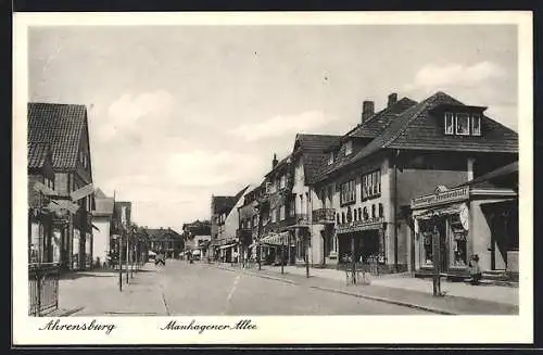 AK Ahrensburg / Holstein, Feinkost-Kolonialwaren Kröttger, Manhagener Allee