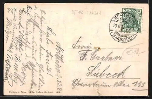 AK Northeim, Gasthof zur deutschen Eiche, Bes. Fritz Köhler, Landratsamt, Amtsgericht