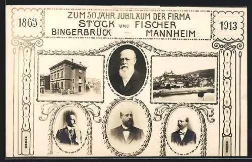 AK Bingerbrück /Mannheim, 50 jähr. Jubiläum der Firma Stück und Fischer