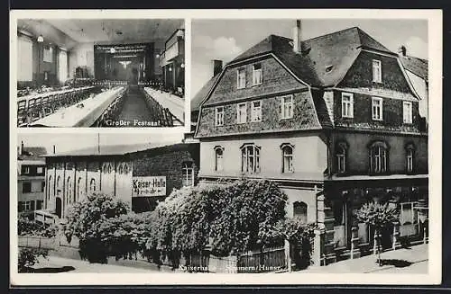 AK Simmern /Hunsrück, Gasthof Kaiserhalle mit grossem Festsaal