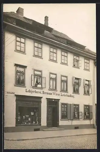 Foto-AK Einbeck, Lohgerberei und Lederhandlung Hermann Wiese