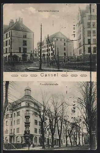 AK Cassel, Infanterie-Kaserne, Frankfurterstrasse