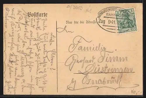 AK Essern, Gasthaus und Bade-Anstalt von W. Heidmann