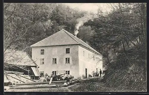 AK St. Leonhard am Forst, Partie a der Lohmühle