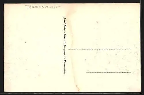 AK Blindenmarkt, Kottingburgstall, Gasthof J. Moser mit Pferdewagen