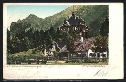 AK Oberammergau, Hillernschlösschen