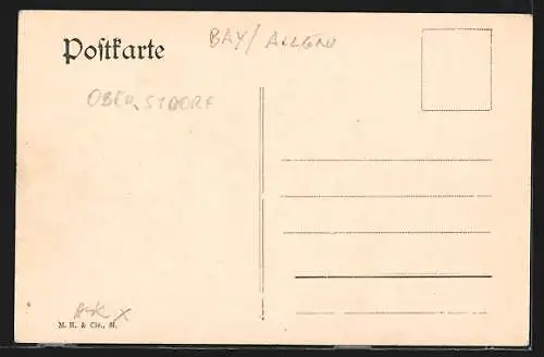 AK Gerstruben, Ortspartie mit Höfats