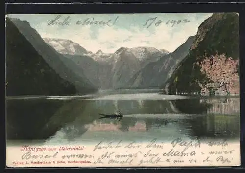 AK Königsee / Berchtesgaden, Teilansicht vom Malerwinkel