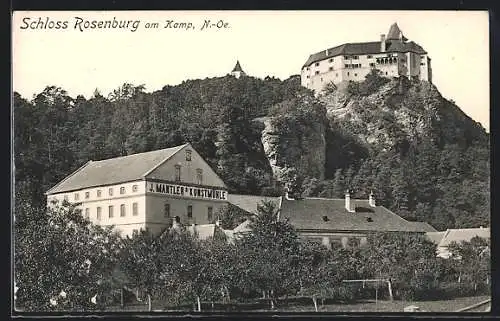 AK Rosenburg am Kamp, Blick auf das Schloss