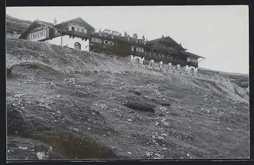 AK Hochschneeberg, Eisenbahn-Hotel auf dem Berg