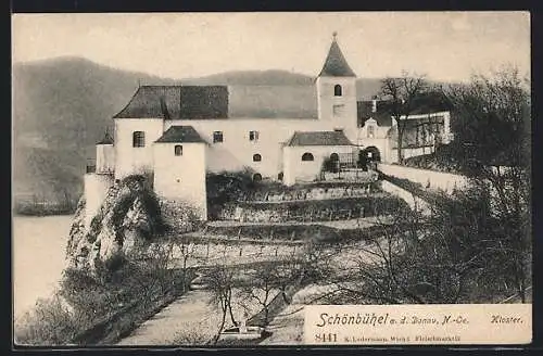 AK Schönbühel a. d. Donau, Kloster mit Garten