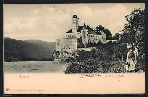 AK Schönbichl, Schloss mit Garten