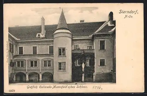 AK Sierndorf, Gräflich Colloredo - Mannsfeldsches Schloss