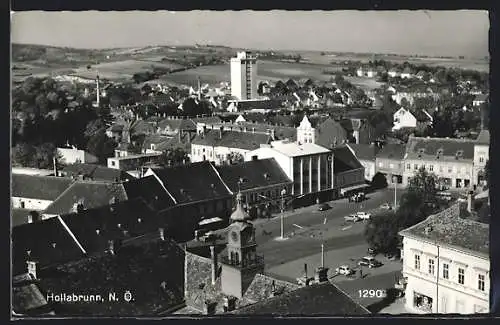 AK Hollabrunn /N.-Ö., Ortsansicht aus der Vogelschau