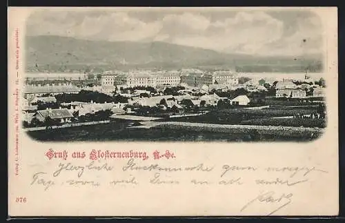 AK Klosterneuburg, Panorama des Ortes