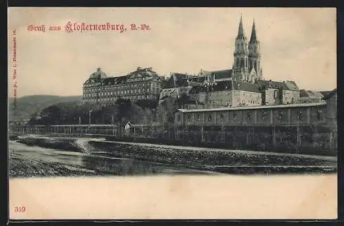 AK Klosterneuburg, Blick auf den Klosterkomplex