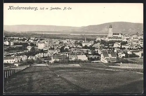 AK Klosterneuburg, Gesamtansicht vom Hügel aus