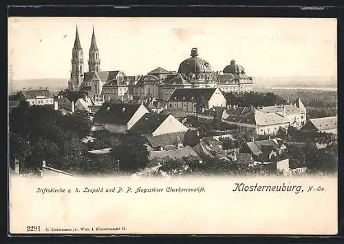 AK Klosterneuburg /N.-Oe., Stiftskirche z. h. Leopold und P. P. Augustiner Chorherrenstift
