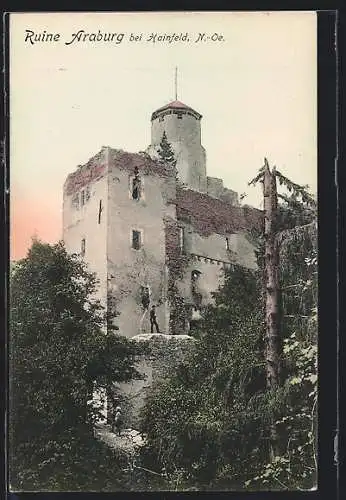 AK Kaumberg, Partie an der Ruine Araburg