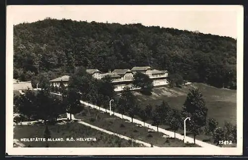AK Alland /N.-Ö., Haus Helvetia der Heilanstalt