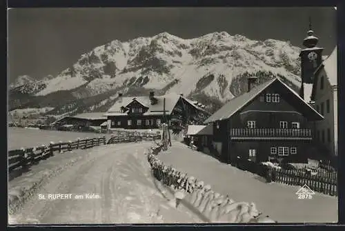 AK St. Rupert am Kulm, Ortsteilansicht mit Kirche