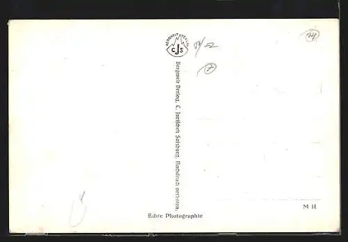 AK Grödig, Ortsansicht gegen d. Untersberg