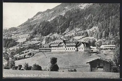 AK St. Veit i. Pongau, Heilstätte Grafenhof mit Umgebung