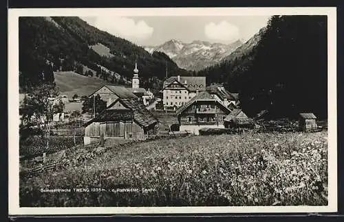 AK Tweng i. d. Radstädter-Tauern, Ortsansicht im Frühling