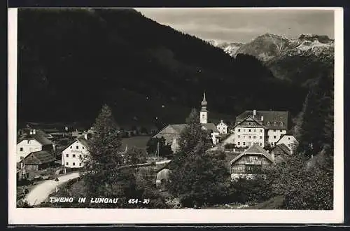 AK Tweng in Lungau, Ortsansicht mit Gasthof zur Post