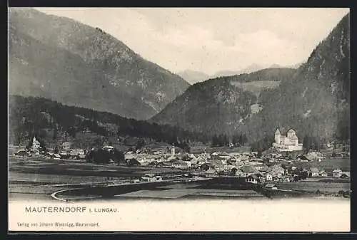 AK Mauterndorf i. Lungau, Ortsansicht aus der Vogelschau