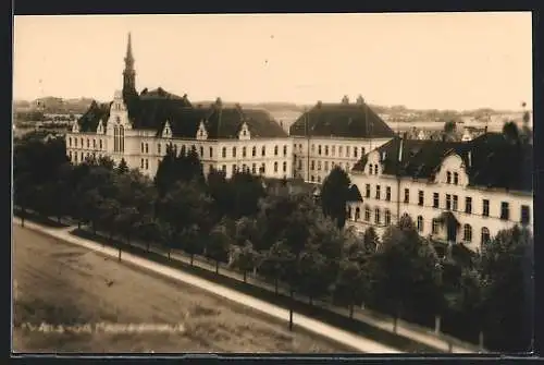 AK Wels, Blick auf das Krankenhaus