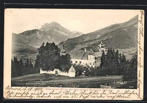 AK Admont, Schloss Röthelstein mit dem grossen Buchstein