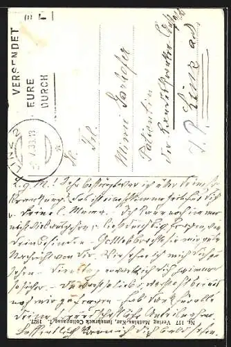 AK Linz a. d. Donau, Urlauber in der Altstadt mit Landhaus