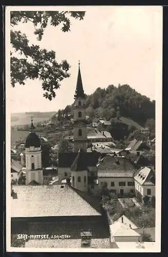 AK Stift-Mattsee, Blick über die Häuserdächer