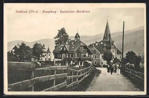 AK Innsbruck, Restaurant Mariabrunn an der Hungerburg