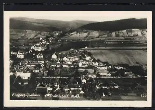 AK Ober-Rohrbach, Fliegeraufnahme