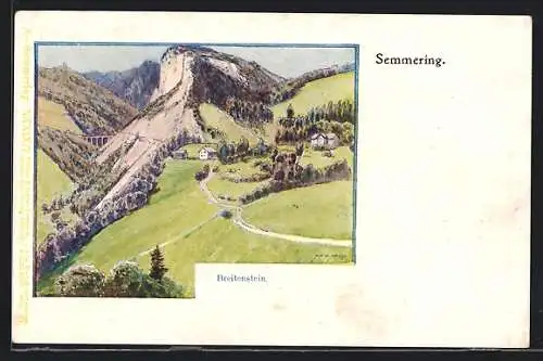 Künstler-AK Philipp + Kramer: Semmering, Breitenstein