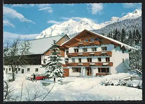 AK Ramsau am Dachstein, Die Pension Timmelbauerhof im Schnee