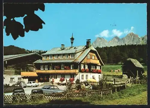 AK Ramsau am Dachstein, Der Gasthof Stocker-Zechmannhof im Bergidyll